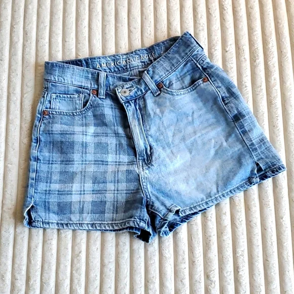American Eagle Size 0 Jean shorts High rise - Picture 1 of 10
